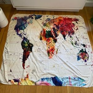 Colorful world map tape